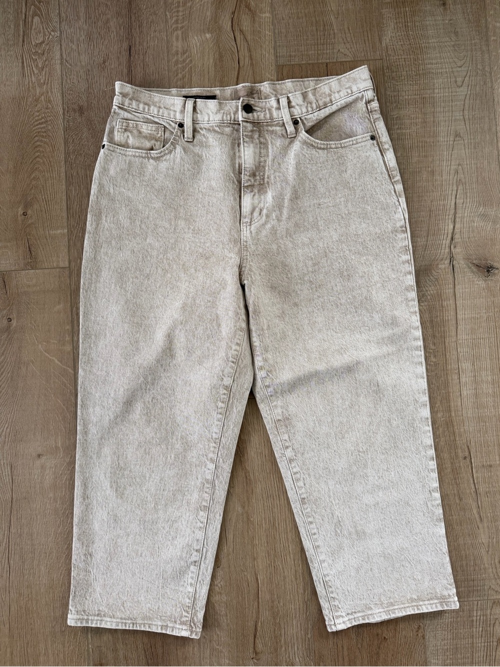 Universal Thread Vintage Straight Jeans Women’s Size 14/32sCream Beige High Ris